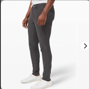 MENS Lululemon ABC Pant Skinny 34" *Utilitech Graphite Grey